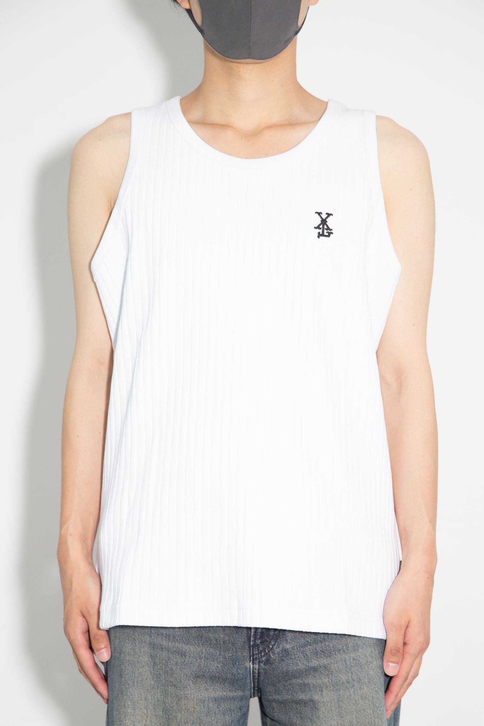 DROP NEEDLE RIB TANK TOP / ホワイト