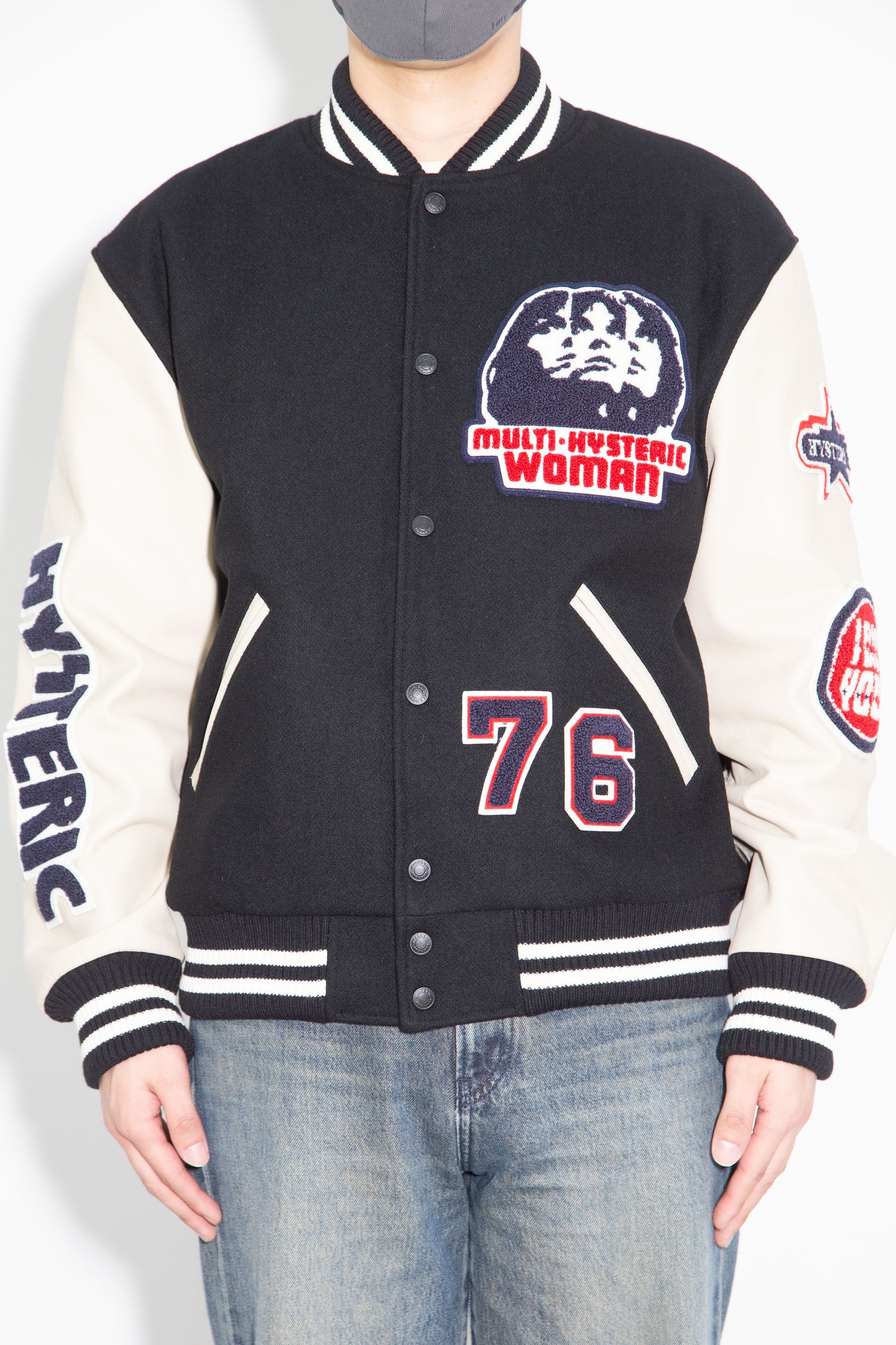 SPEAK NO EVILワッペン スタジャン / ブラック