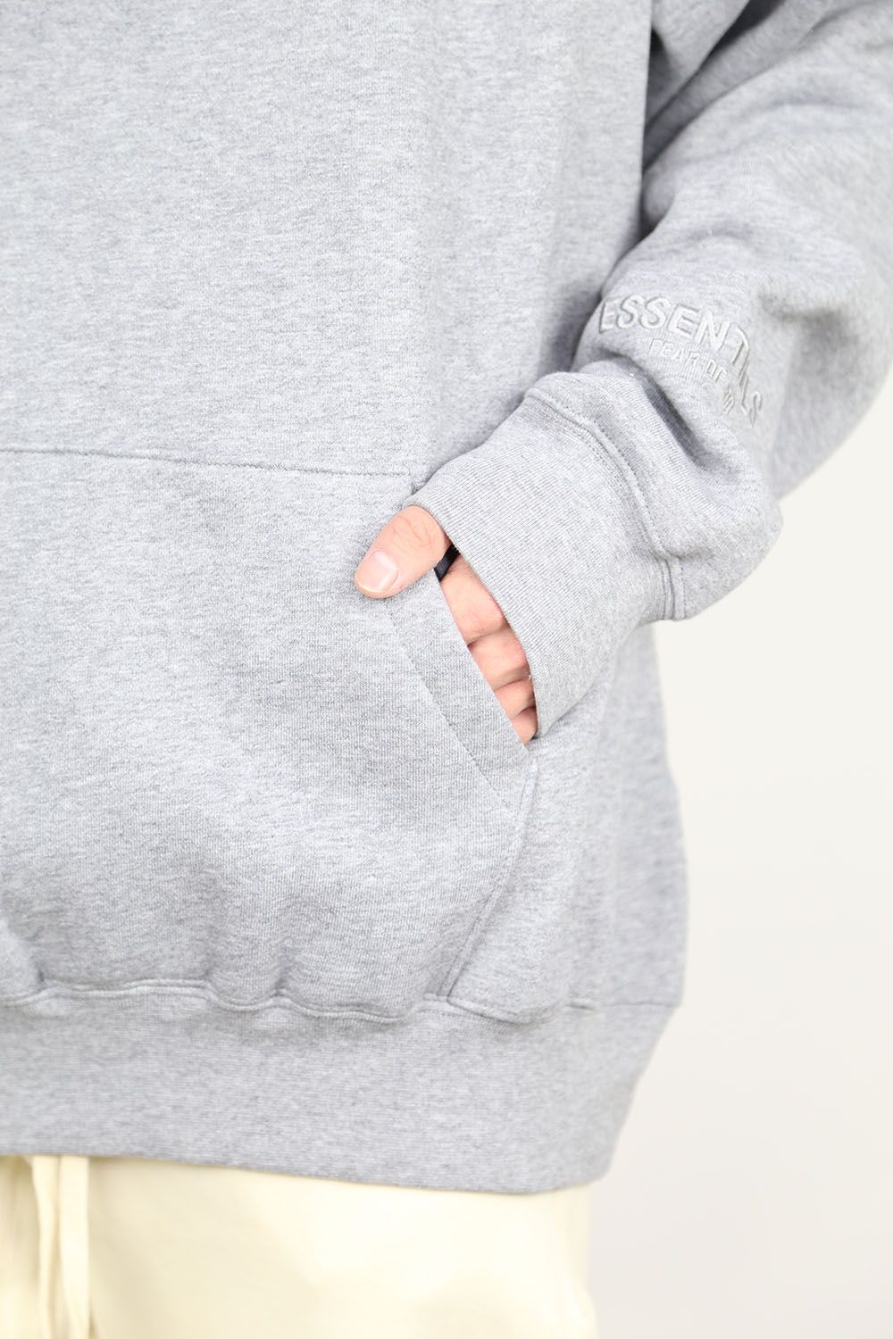 PULLOVER HOODIE REFLECTOR / スノーグレー