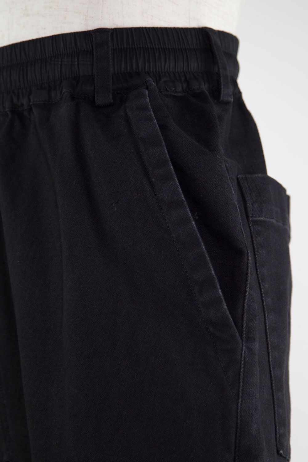[ラスト1点 サイズ1] ストレッチデニムサルエルスキニー / STRETCH DENIM SAROUEL SKINNY / ブラック / ag-1622-1