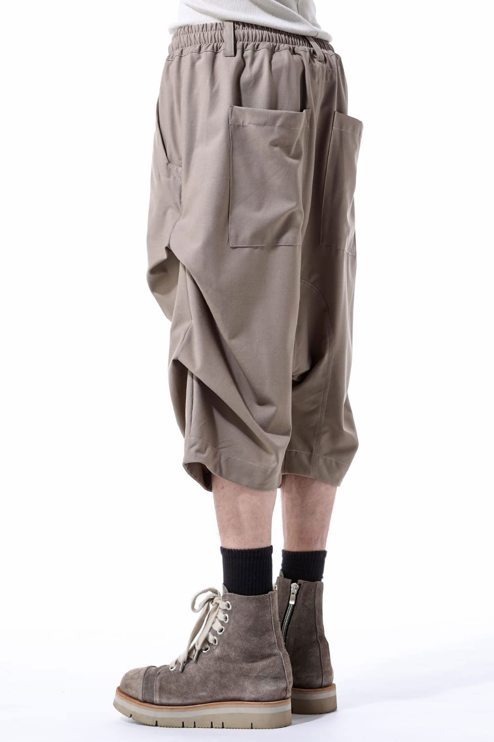 [ラスト1点 サイズ1] サマーウールタックショーツ / Summer Wool Tuck Shorts / ブラック / ag-11020-2