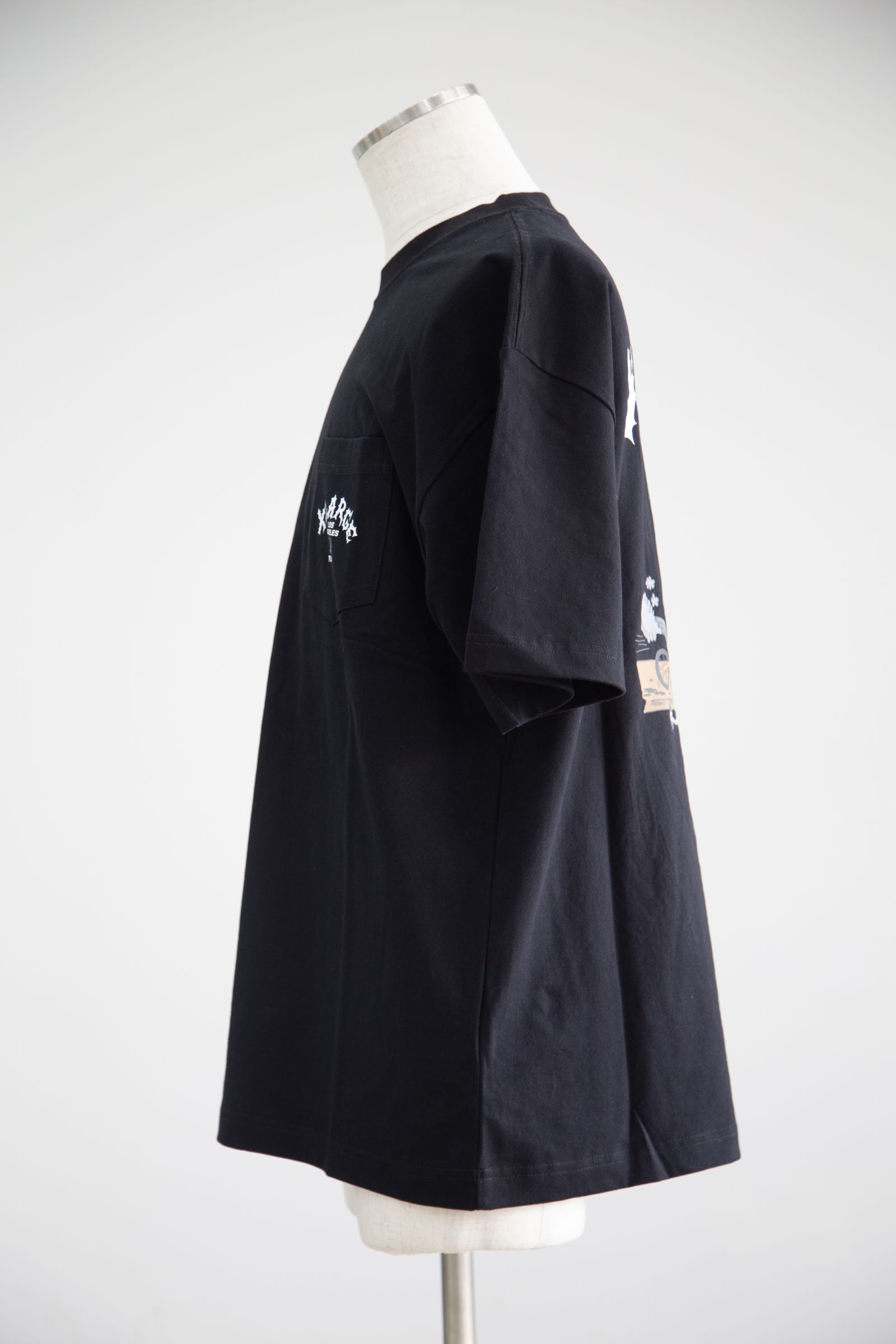 HANG OUT S/S POCKET TEE / ブラック