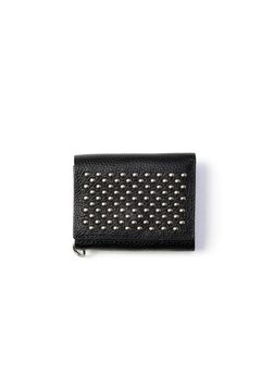 ROUND STUDS LEATHER MULTI WALLET / ブラック