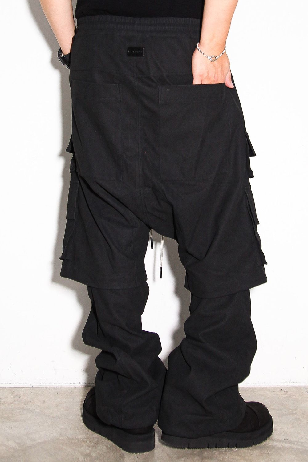 レイヤードブーツカットパンツ / LAYEDER BOOTS CUT / ブラック / ag-12009