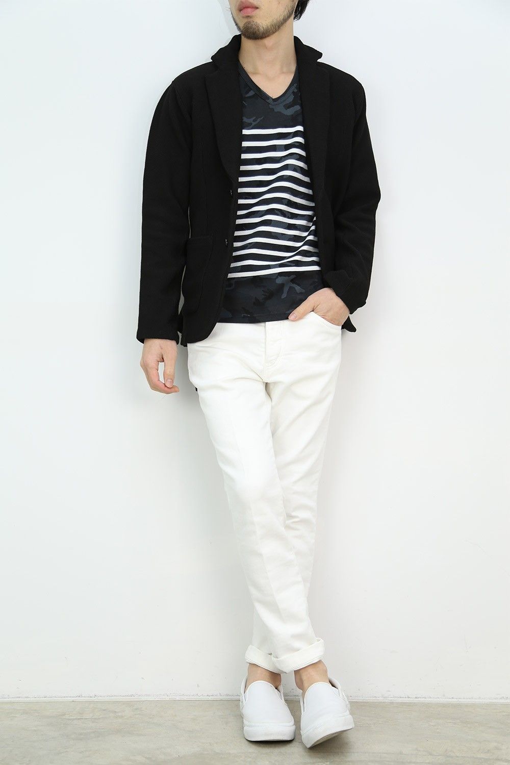 junhashimoto 17ss -KNIT JKT- BLACK