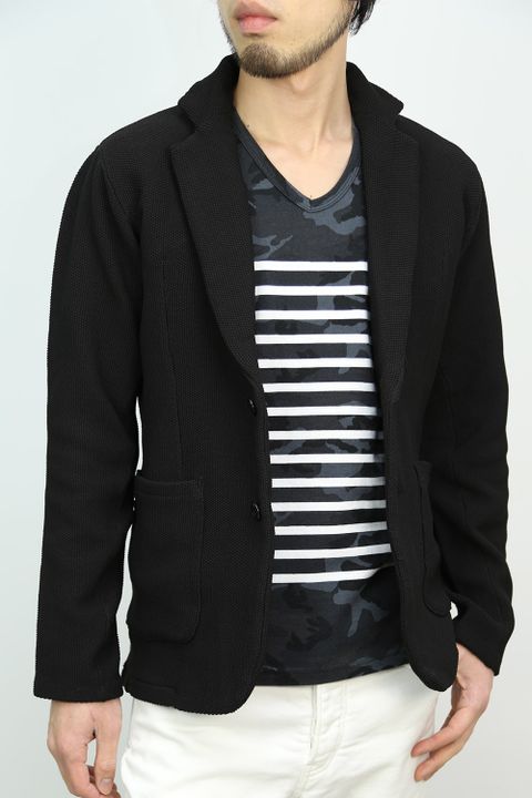 junhashimoto 17ss -KNIT JKT- BLACK