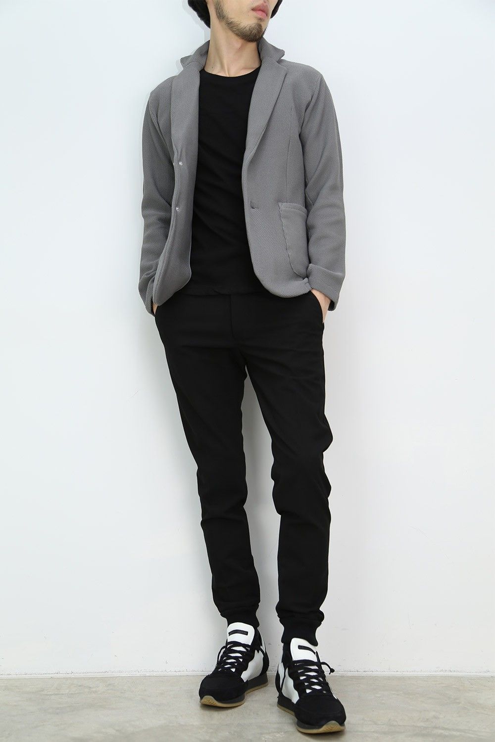 junhashimoto 17ss -KNIT JKT- GREY