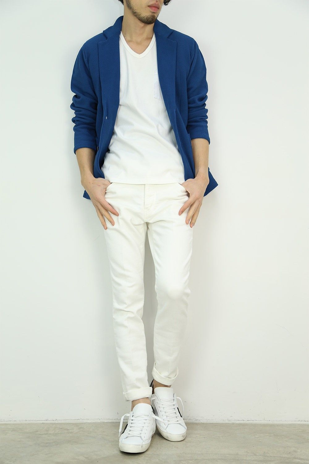 junhashimoto 17ss -KNIT JKT- NAVY