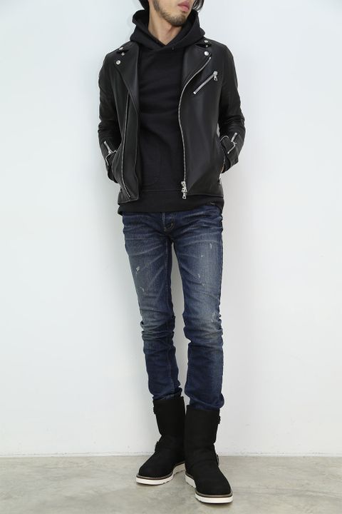 VADEL 17ss -freedom sleeve pull over hood- d.gray