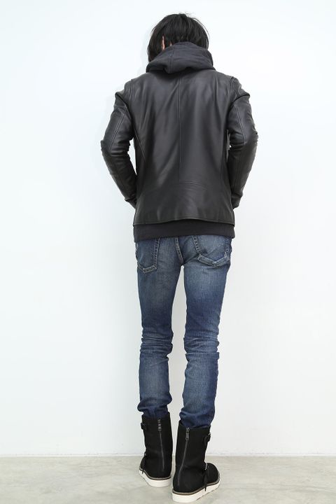 VADEL 17ss -freedom sleeve pull over hood- d.gray