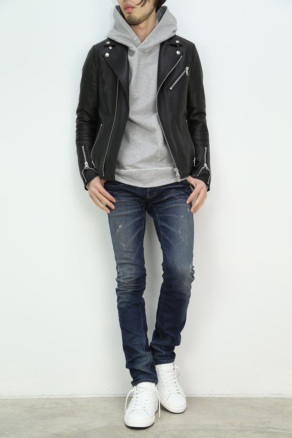 VADEL 17ss -freedom sleeve pull over hood- t.gray