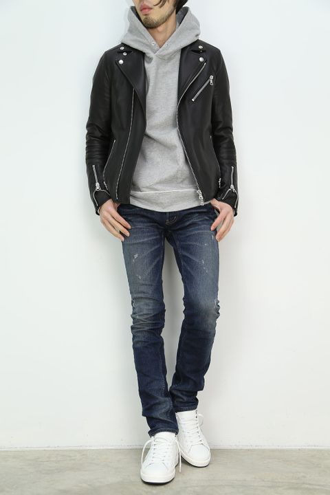 VADEL 17ss -freedom sleeve pull over hood- t.gray