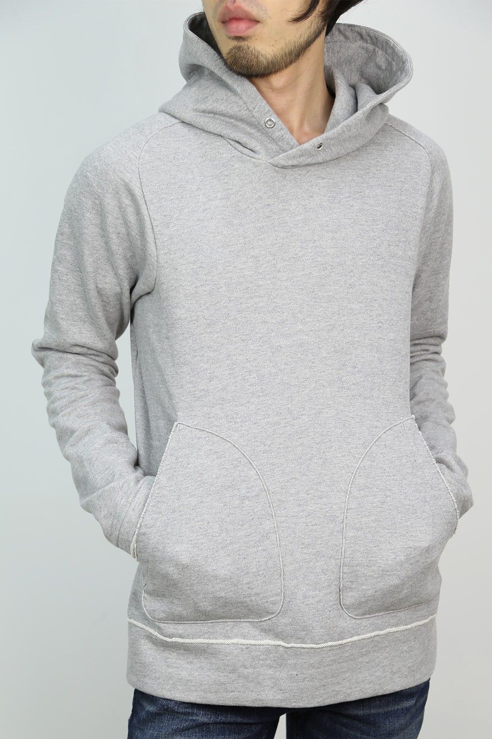 VADEL 17ss -freedom sleeve pull over hood- t.gray