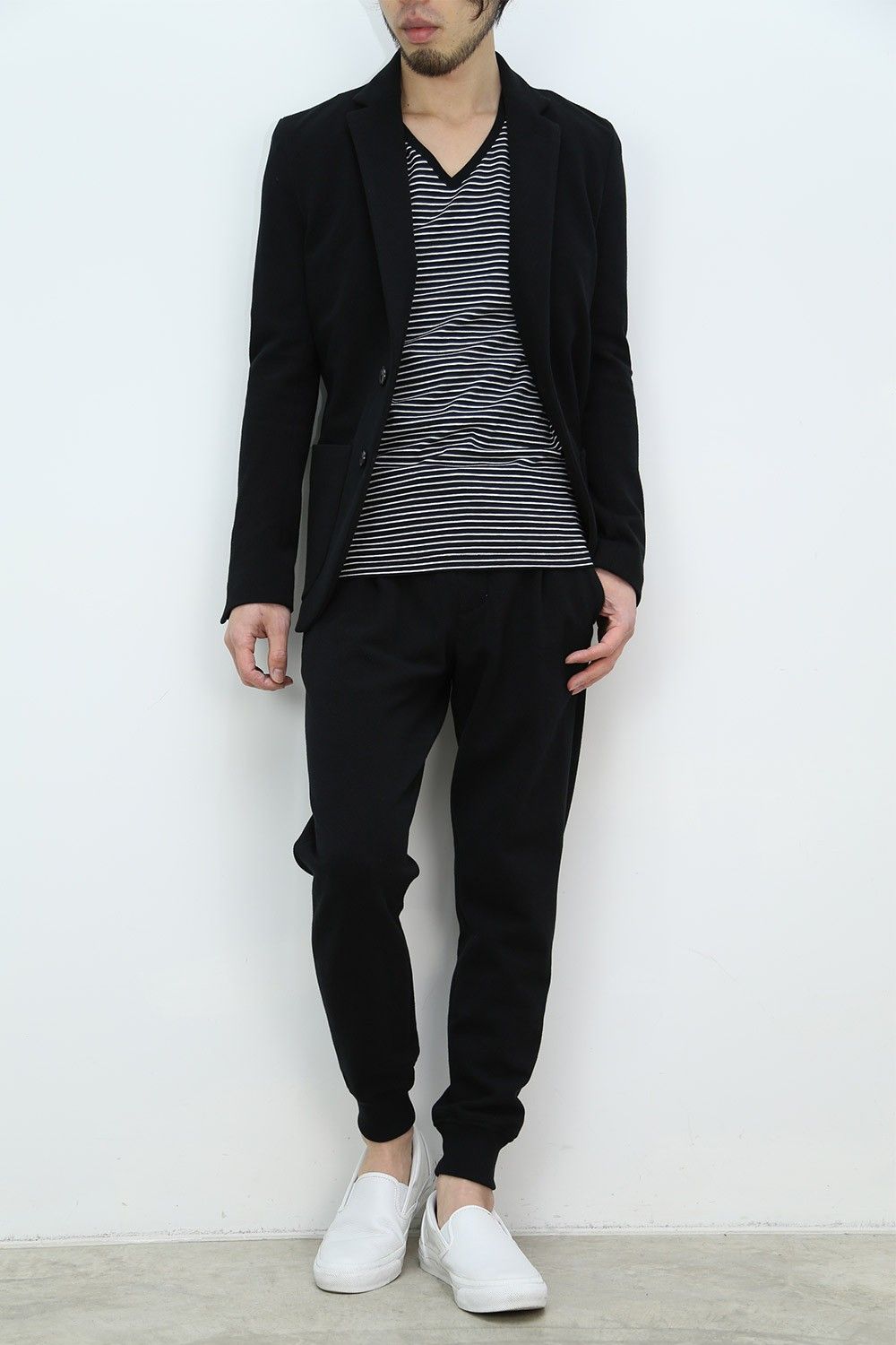 1PIU1UGUALE3 -1PLY RELAX JACKET+ANKLE TIGHT SLIM-①