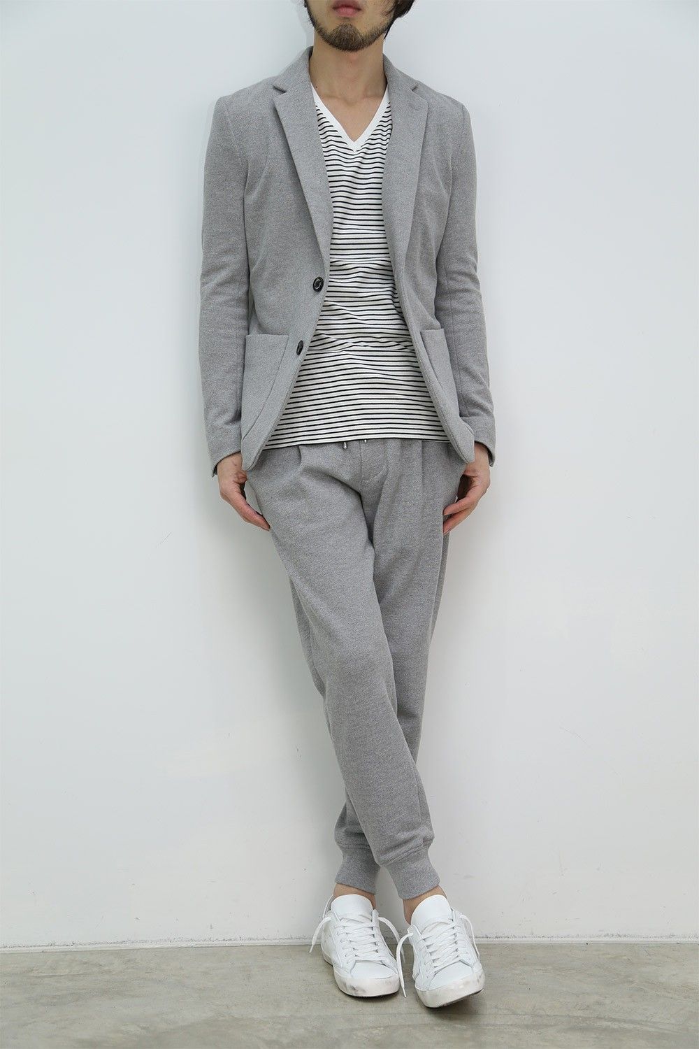 1PIU1UGUALE3 -1PLY RELAX JACKET+ANKLE TIGHT SLIM-②