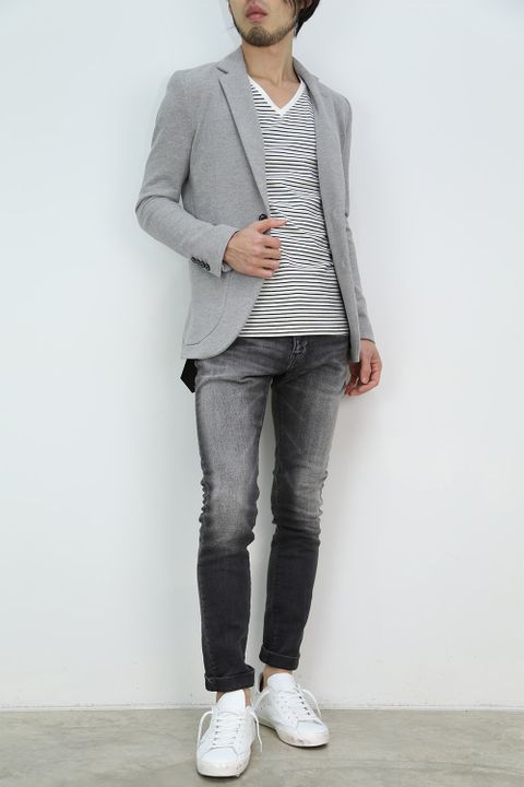 1PIU1UGUALE3 -1PLY RELAX JACKET+ANKLE TIGHT SLIM-②