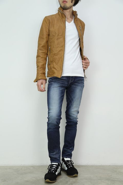 AKM 17ss -WRINKLE STAND RIDERS+DAMAGED 5 POCKET-②