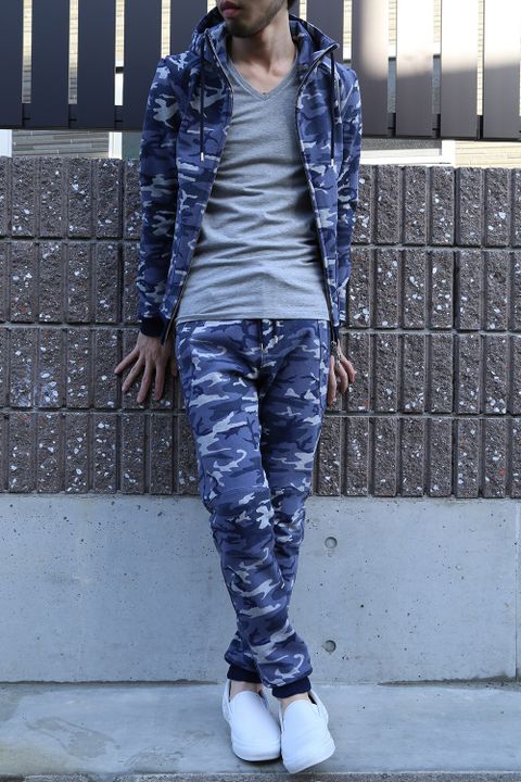 AKM 17ss 最強スウェットセットアップ  GREY/NAVY CAMO
