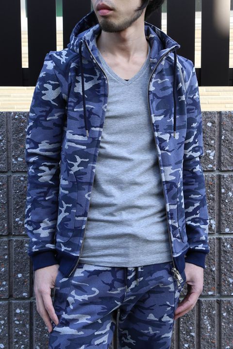 AKM 17ss 最強スウェットセットアップ  GREY/NAVY CAMO