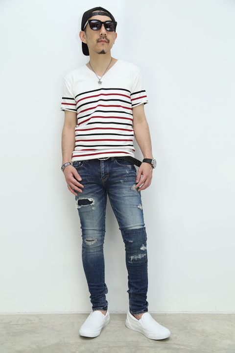 肌触り抜群のAKMのニットTシャツ