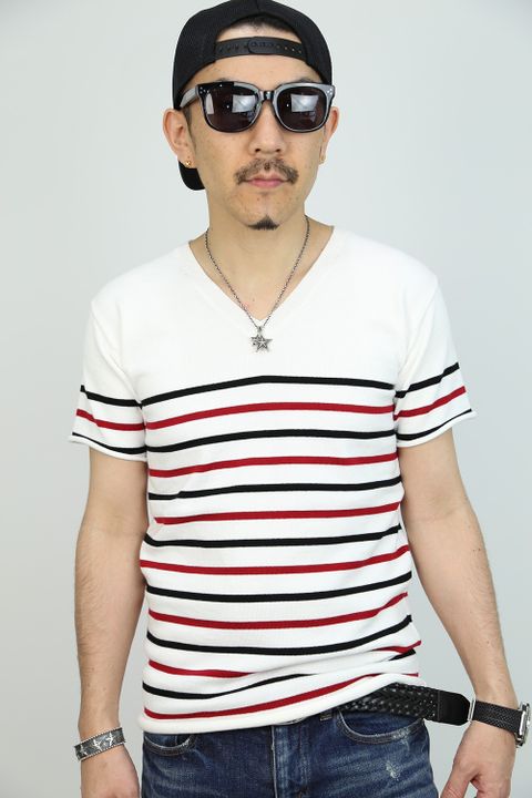 肌触り抜群のAKMのニットTシャツ