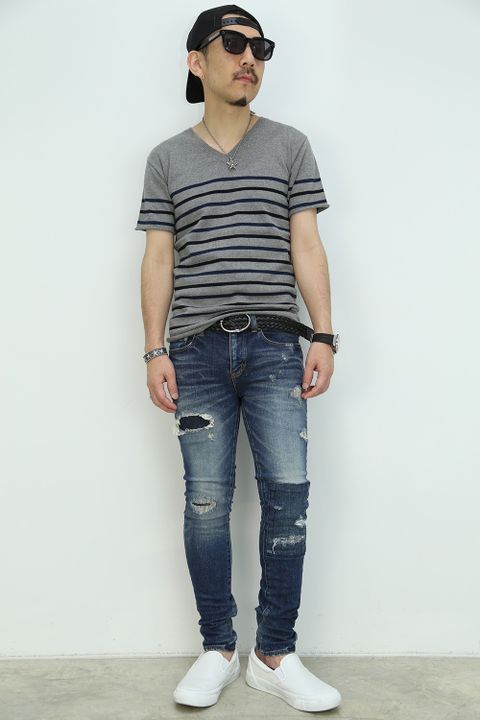 肌触り抜群のAKMのニットTシャツ