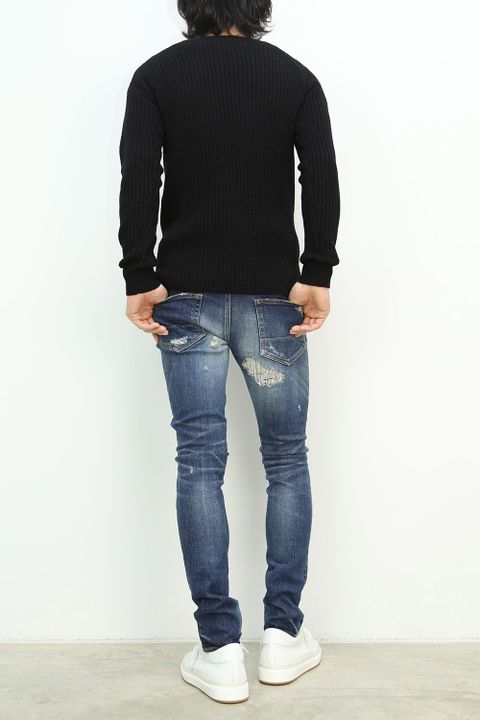 AKM 16AW STYLE -HEAVY WAFFLE CREW-