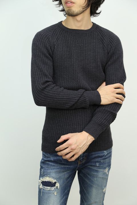 AKM 16AW STYLE -HEAVY WAFFLE CREW-
