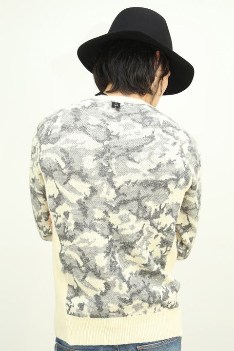 16AW STYLE -TRAVEL HAT + camo crew neck knit-