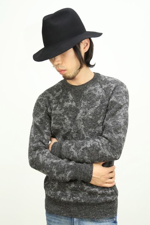 16AW STYLE -TRAVEL HAT + camo crew neck knit-