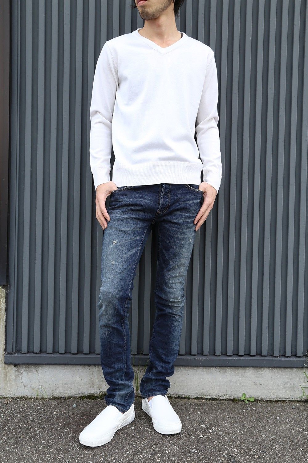 初秋にしたいシンプルなニットスタイル