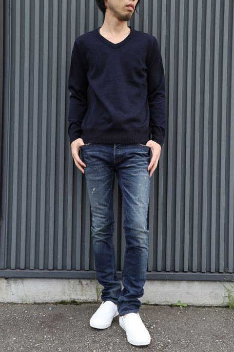 初秋にしたいシンプルなニットスタイル