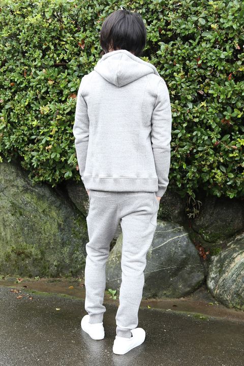 AKM 16AW STYLE -NECK ZIP PARKA +SOLID EASY RIB-