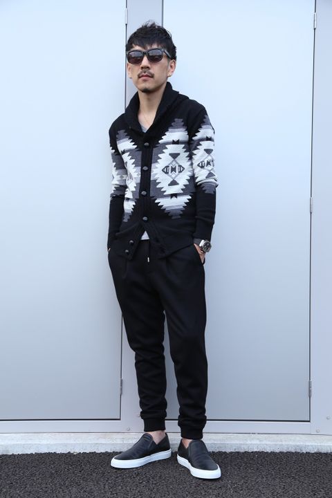 1PIU1UGUALE3 × PENDLETON SHAWL CARDIGAN