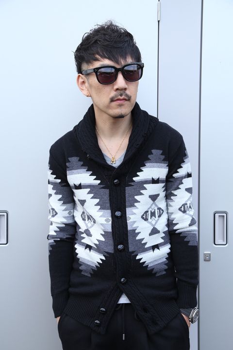 1PIU1UGUALE3 × PENDLETON SHAWL CARDIGAN
