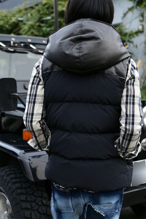 wjk 16AW STYLE -hooded down vest-