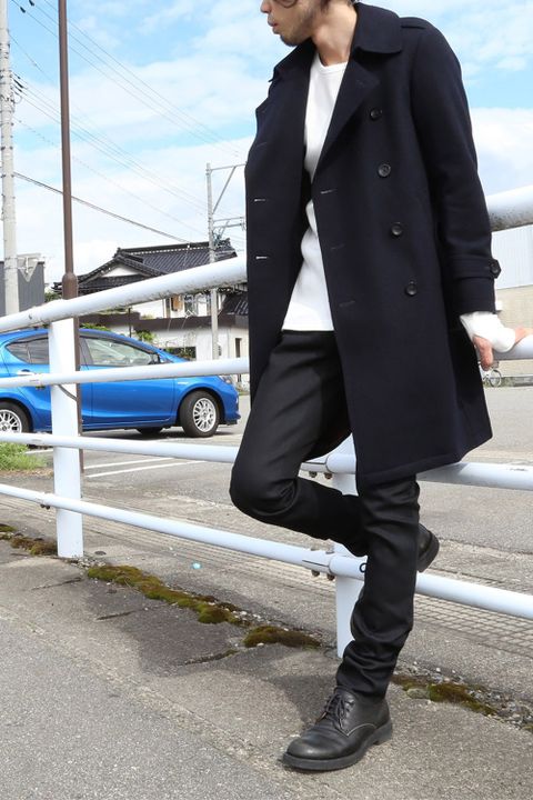 VALLIS by FACTOTUM 16AW STYLE-ウールカシミア トレンチコート- NVY