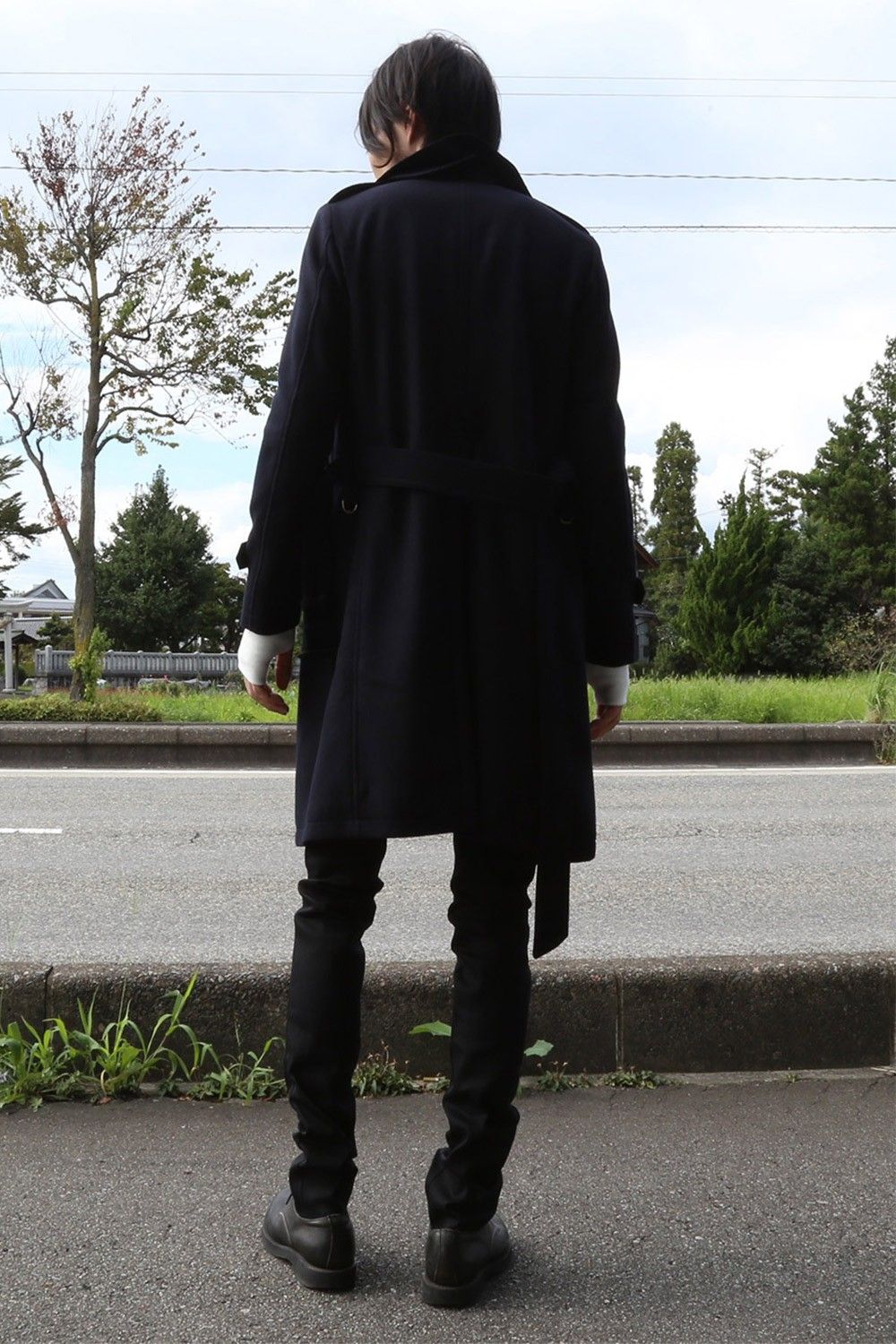 VALLIS by FACTOTUM 16AW STYLE-ウールカシミア トレンチコート- NVY | 665 | Tempt