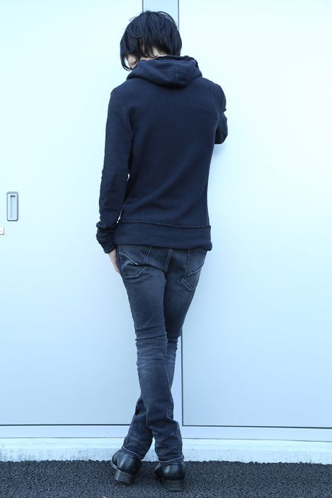 VADEL 16AW STYLE -pull over hood+tight easy denim-
