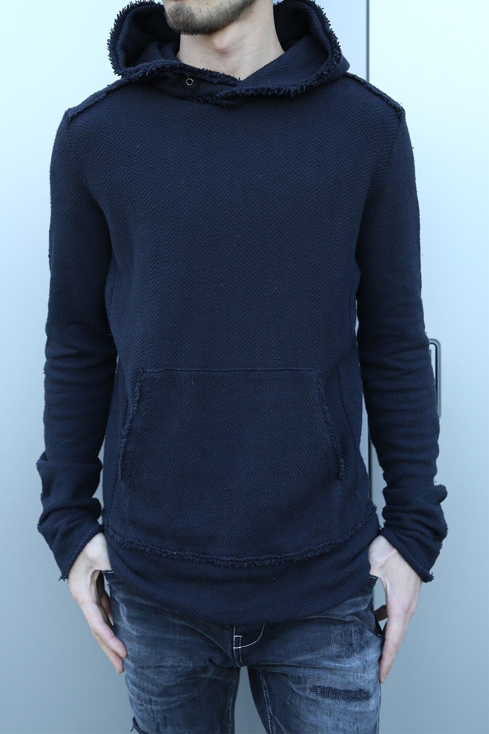 VADEL 16AW STYLE -pull over hood+tight easy denim-