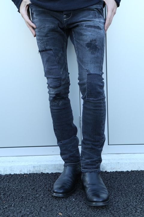 VADEL 16AW STYLE -pull over hood+tight easy denim-