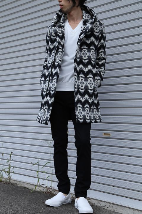1PIU1UGUALE3 × PENDLETON NECK ZIP GOWN