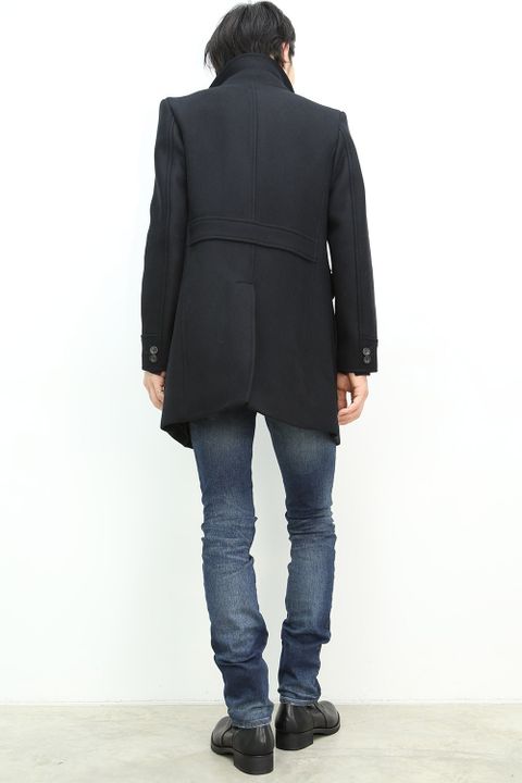 LOUNGE LIZARD -SUPER 100`s W CLOTHE MELTON ステンカラー-