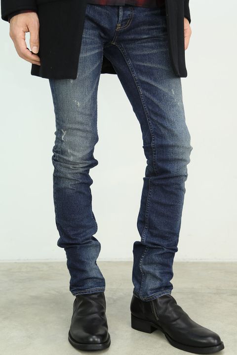 LOUNGE LIZARD -SUPER 100`s W CLOTHE MELTON ステンカラー-