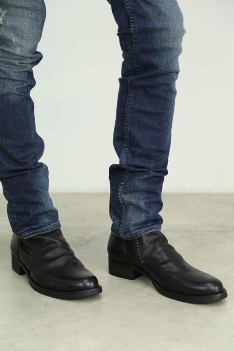 LOUNGE LIZARD -SUPER 100`s W CLOTHE MELTON ステンカラー-