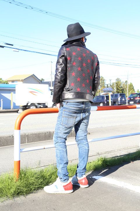 1PIU1UGUALE3 9 TAPERED DAMAGED スタイル