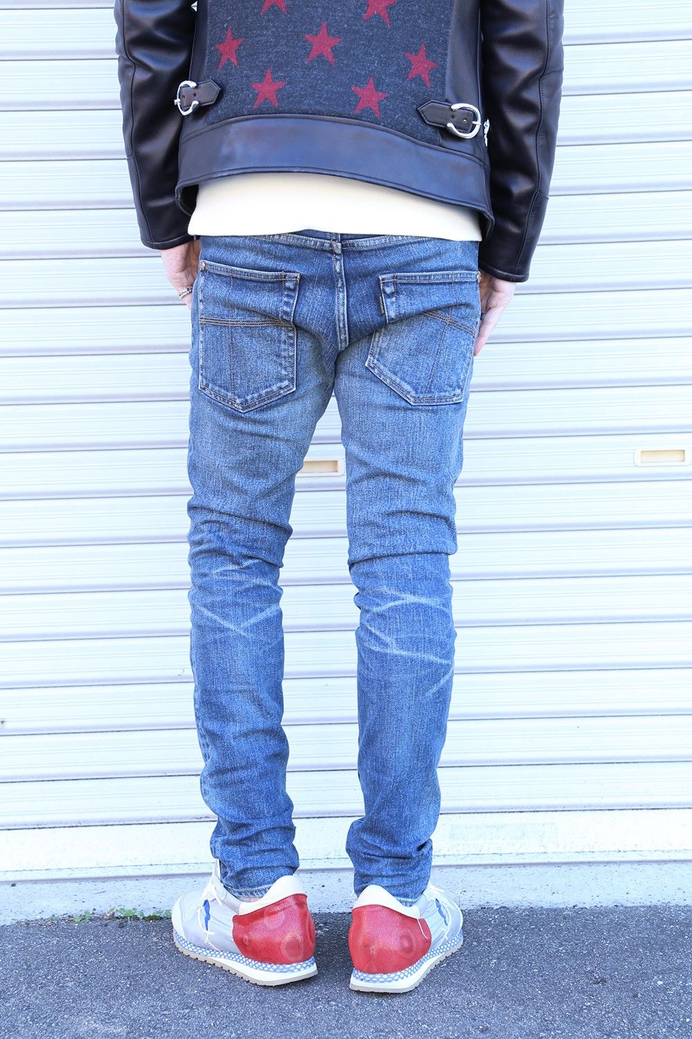 1PIU1UGUALE3 9 TAPERED DAMAGED スタイル