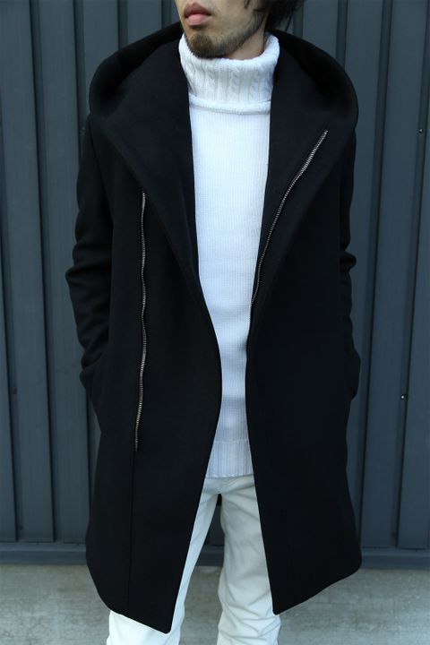 junhashimoto -WRAP HOODED COAT-