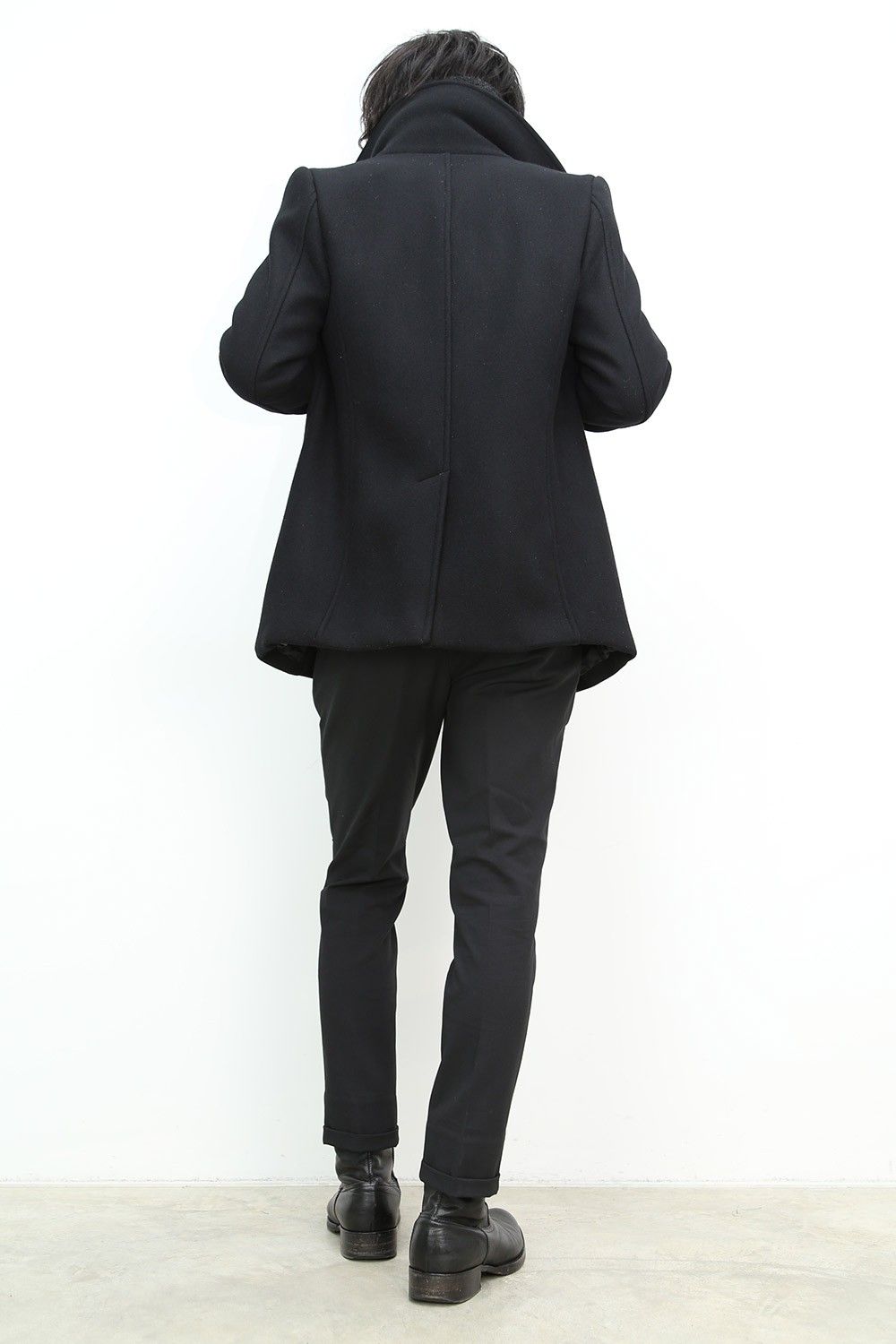 LOUNGE LIZARD -W CLOTH MELTON Pコート-