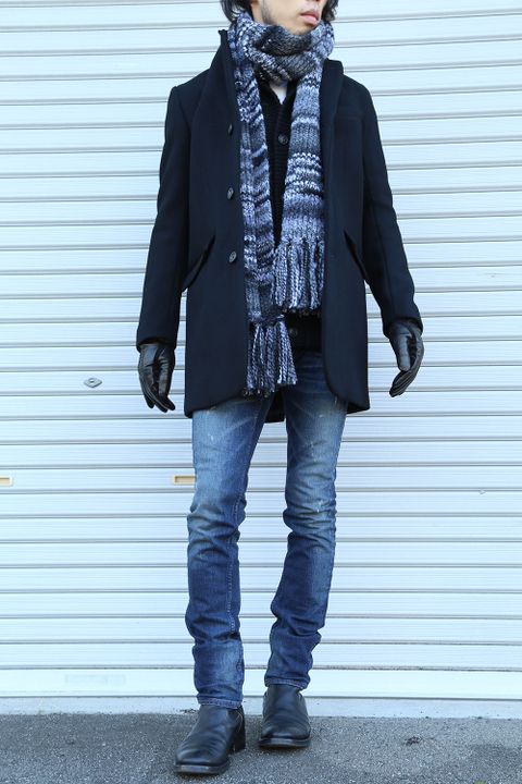 LOUNGE LIZARD -W CLOTH MELTON チェスターコート-
